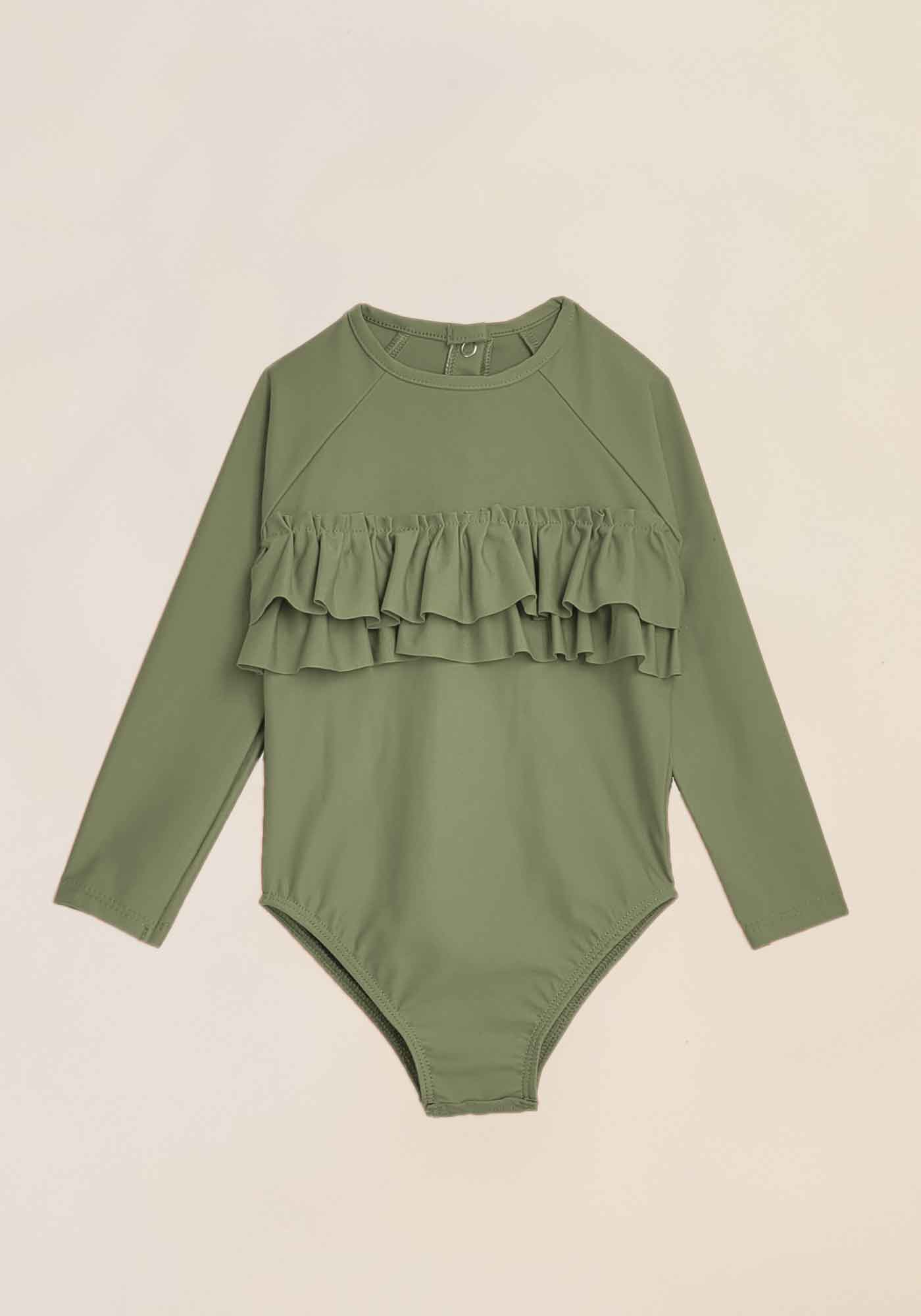 maillot de bain enfant Body anti uv volant moka fille petits kiwis